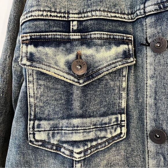 Paige Mens LAFFERTY SCOUT DENIM JACKET IN BLUE Size Large NWT - Picture 4 of 8